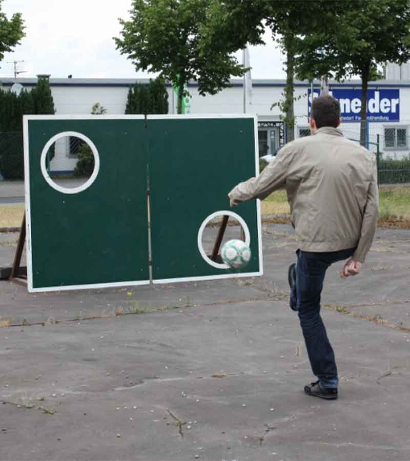 Fussball Torwand Holz 